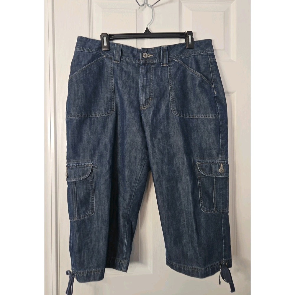 Riders by Lee Women Capri Jeans Size 14M Stretch Blue